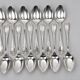 Twelve large Christofle Marly table spoons, silver-plated.