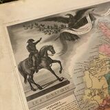 Old illustrated map of Corsica