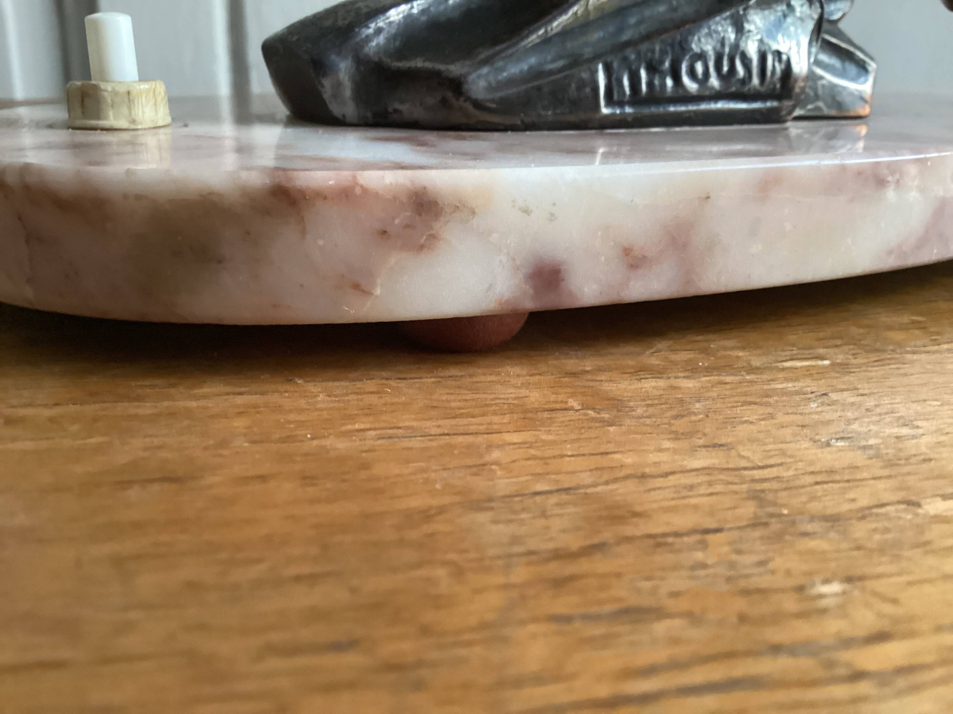 Antique bedside lamp night light by Jacques Limousin