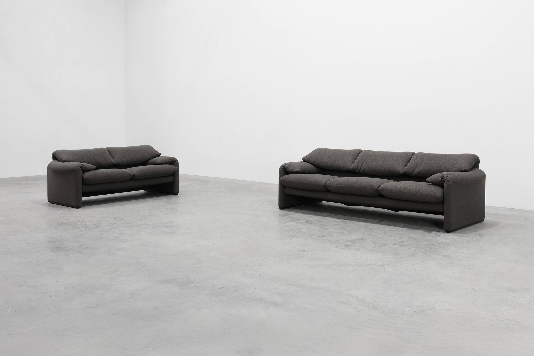 Cassina Three‑Seat Sofa by Vico Magistretti, Italy, 1990