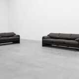 Cassina Three‑Seat Sofa by Vico Magistretti, Italy, 1990