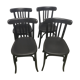 Suite de 4 chaises bistro