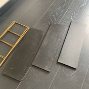 Etagère vintage 1960 String murale noir doré - 60 x 48 cm