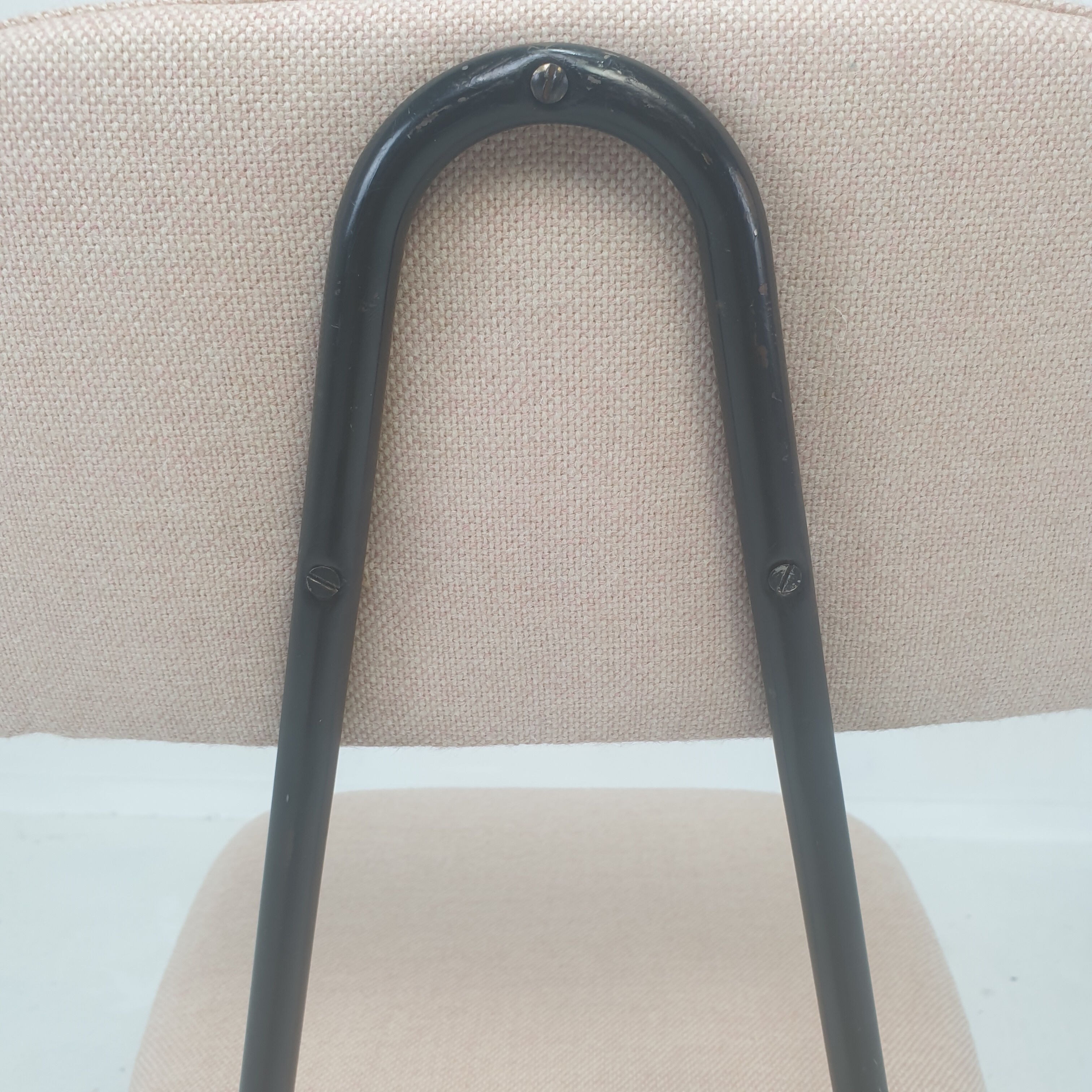 Set of 4 Italian Metal Dining Chairs, 1960's