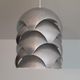 Aluminum pendant lamp by Sven Ivar Dysthe for Sonnico 1960