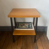 Industrial style metal bedside table