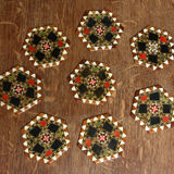 Under glass - pomegranate pattern