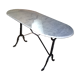 Oval marble bistro table
