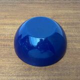 Modern blue enamel bowl from the mid-century by Kaj Franck for Finel, Finland, 1960s.