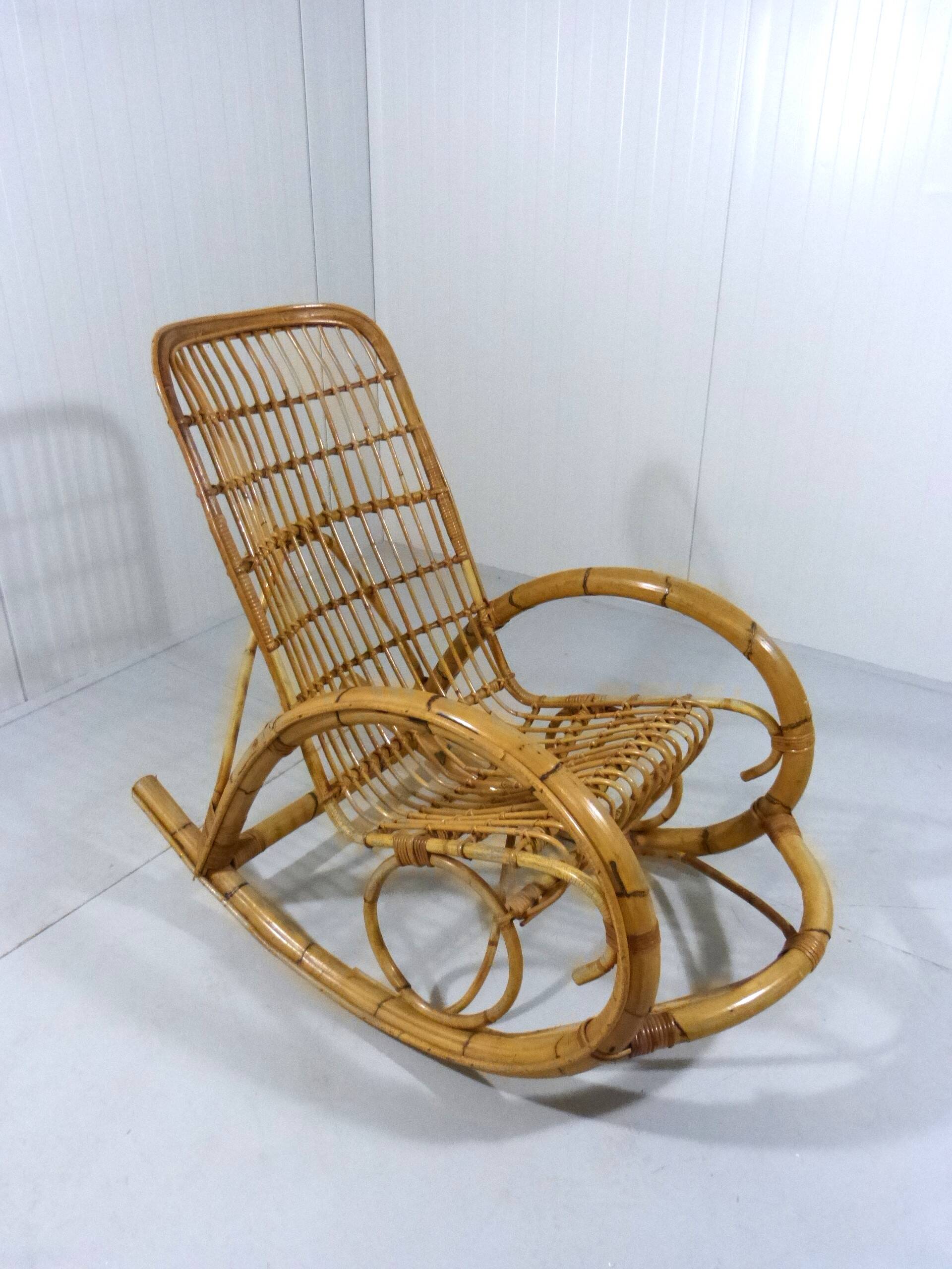 Rattan rocking chair 1960’s