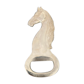 Silver metal bottle opener vintage horse shape