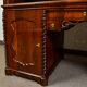 Large cylinder desk Louis-Philippe in mahogany and maple - 1840-1860