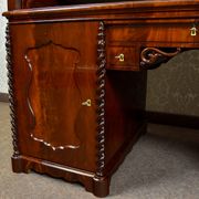 Large cylinder desk Louis-Philippe in mahogany and maple - 1840-1860
