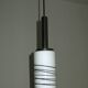 Italian opaline milk glass pendant with overlay, 1960s