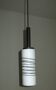 Italian opaline milk glass pendant with overlay, 1960s