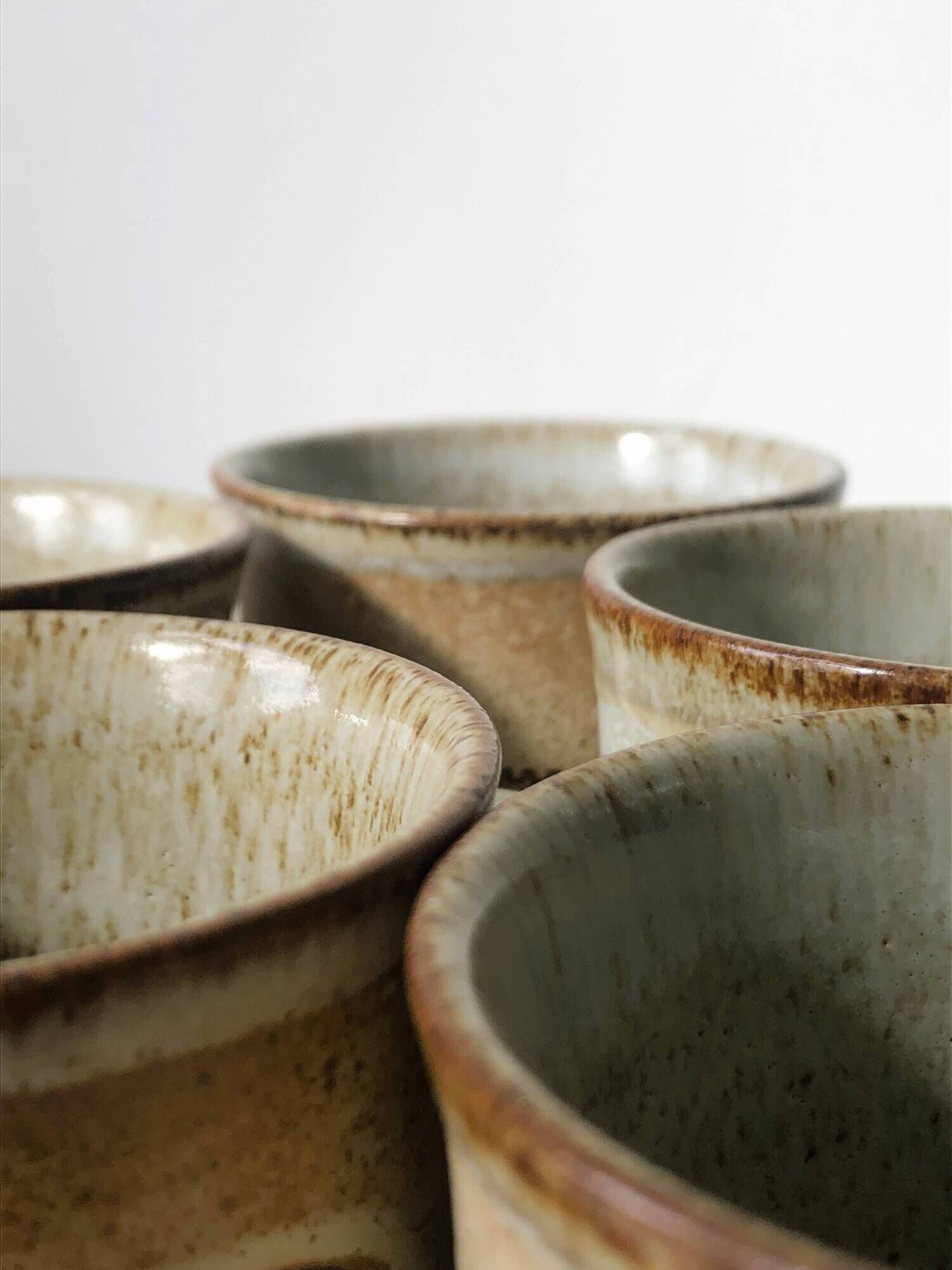 Set of 5 Dunoon ceramic mugs Made in Scotland