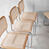 Set of 6 chairs Cesca B32 by Marcel Breuer