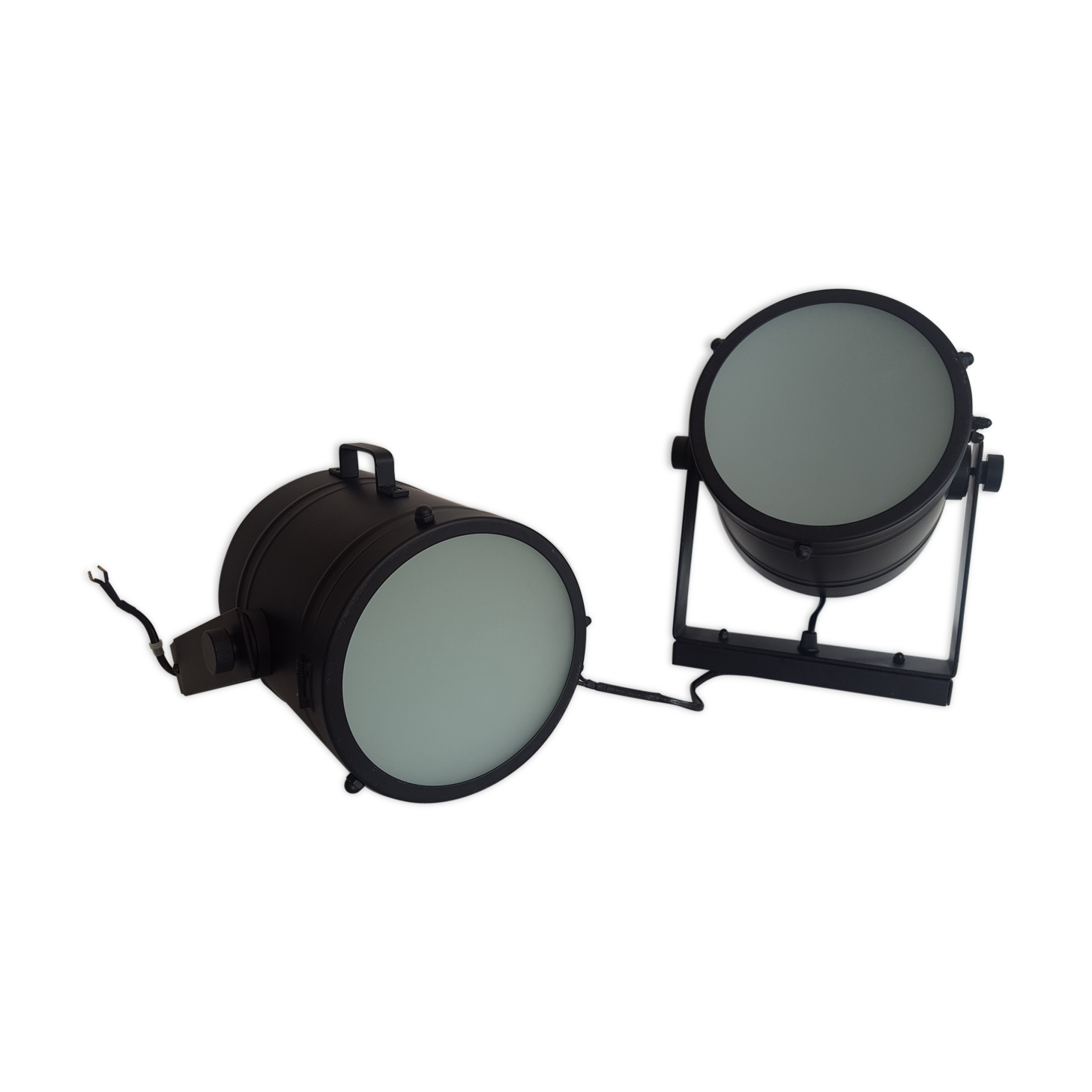 Paire d'appliques façon projecteur de scène