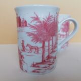 2 mugs motifs toile de Jouy