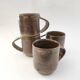 Lot de 4 tasses à café en grès de Puisaye