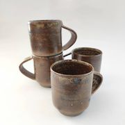 Set of 4 Puisaye stoneware coffee cups