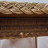 Vintage rattan table