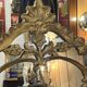 Mirror with carved and gilded wooden frame, 18th century, with scrollwork decoration.