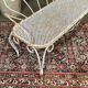 Banc de jardin en fer forgé des années 1950