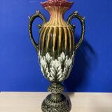 Art Nouveau vase in slip