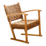 Karl Schrøder Lounge Chair Model 1641 for Fritz Hansen, 1940s Denmark