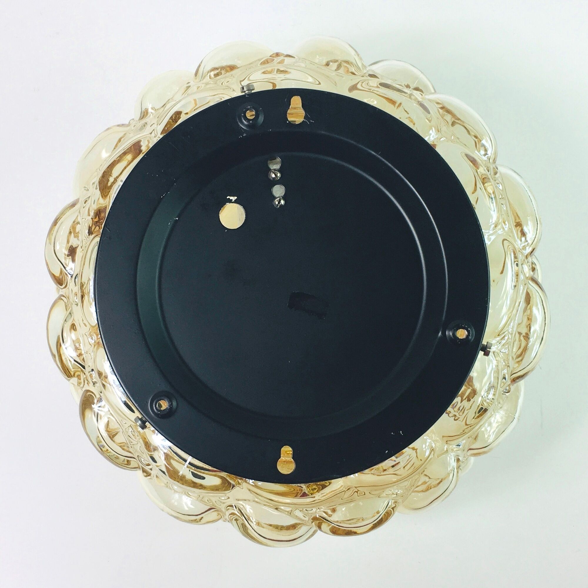 Mid-century amber bubble ceiling lamp by Helena Tynell for Glashütte Limburg, 1960s