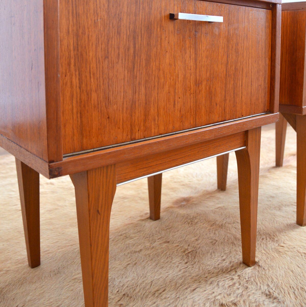 Pair of vintage bedside tables 1960s