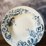 Set of 2 HB & Cie ironstone soup plates