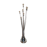 Vintage 1970 chrome metal lamp 7 branches