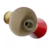 Red diabolo wall lamp