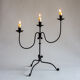 Wrought iron candlestick, craftsmanship, 60s/70s