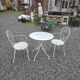 Wrought iron garden furniture