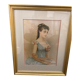 Framed antique print