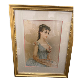 Gravure ancienne encadrée