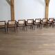 Set of 8 Pierre Jeanneret Office Cane Chairs, India 1950s