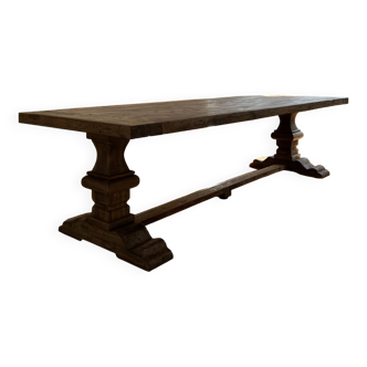 Monastery table in solid oak 300 x 100 cm