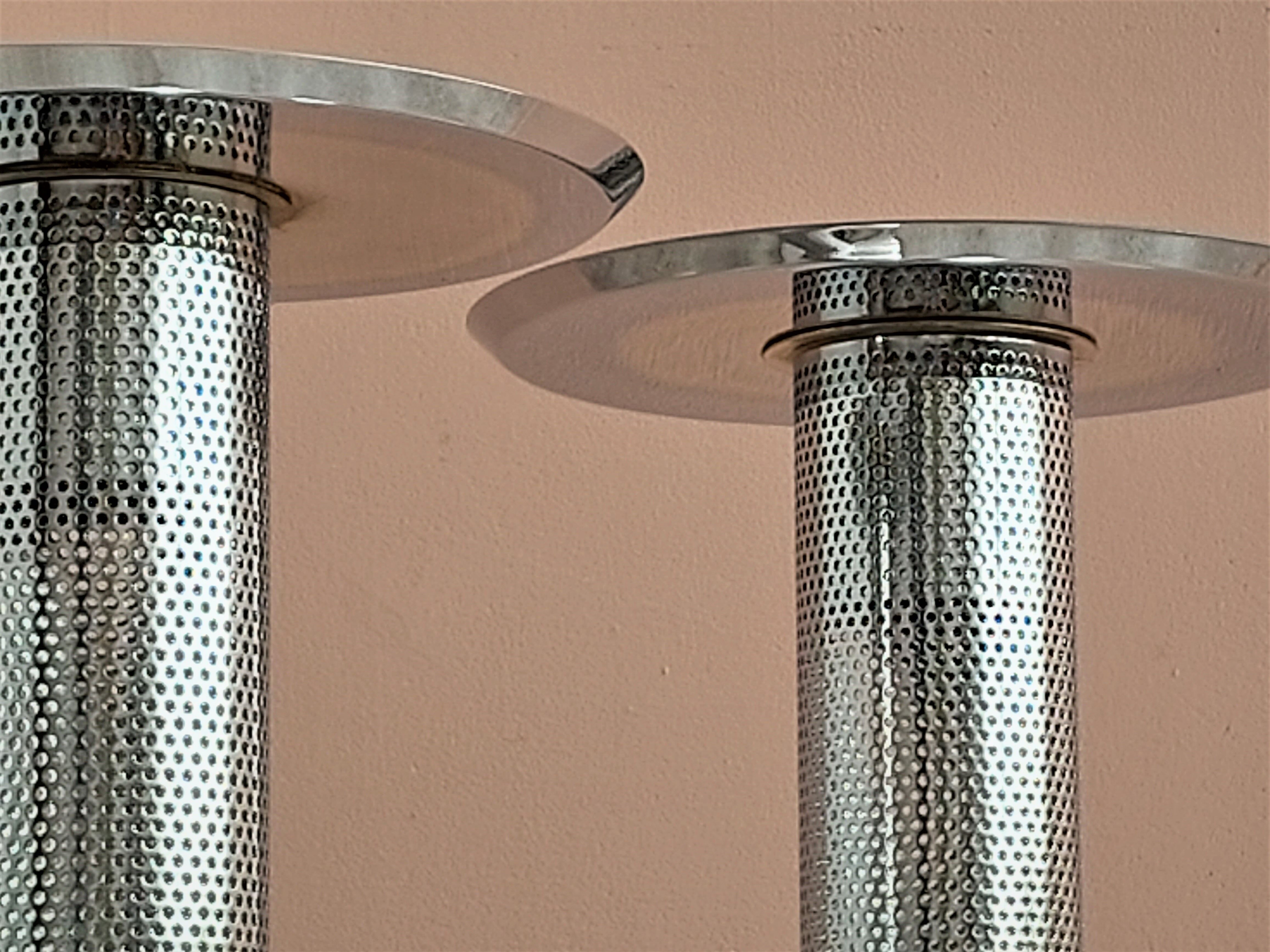 Lampadaire en métal et table d’appoint par Ikea, années 1980.