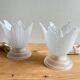 Vintage tulip glass flower lamp