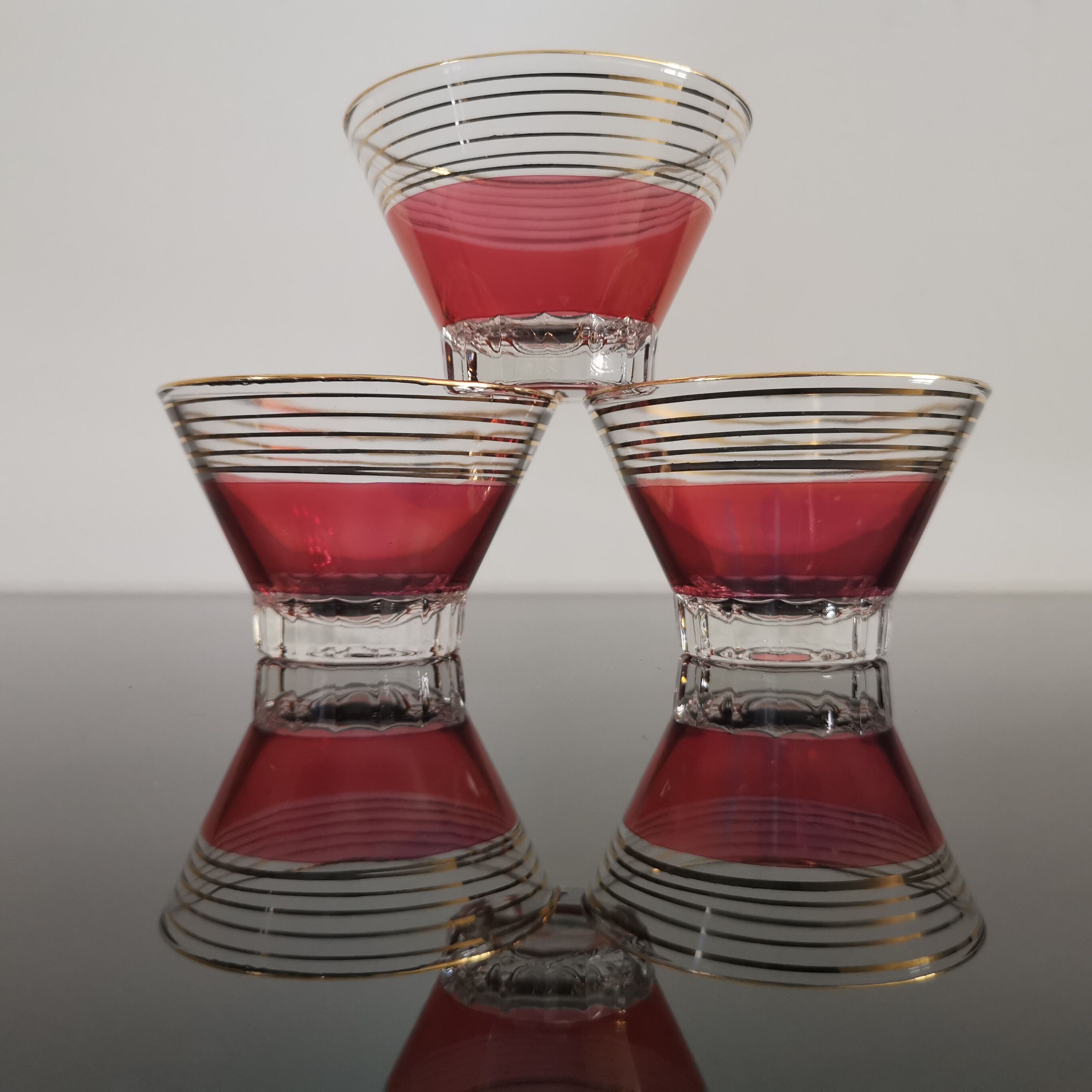 Vintage cups for dessert from the 50s