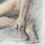 Dessin 1930 "Jeune homme de profil"