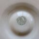4 vintage oyster plates Moulin des Loups earthenware in blue-grey gradient