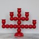 Swedish Mid Century Five-Arm Bobbin Candle Holder