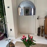 Large Mid-Century Space Age Bell Pendant in Chrome from Staff, 1970s