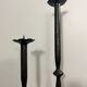 Brutalist wrought iron candlestick from the 70s