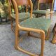 4 Baumann sleigh chairs